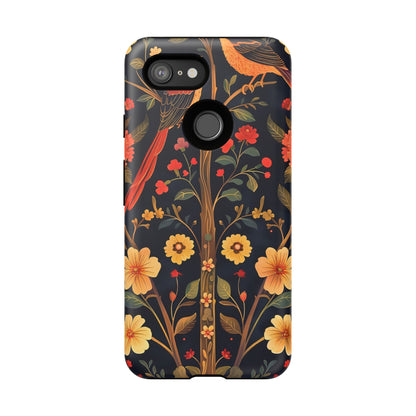 Floral Phone Case, Tough Cases, Flower Pattern, Phone Accessory, Gift for Her, Stylish Tech Cover, Nature Lover's Gift