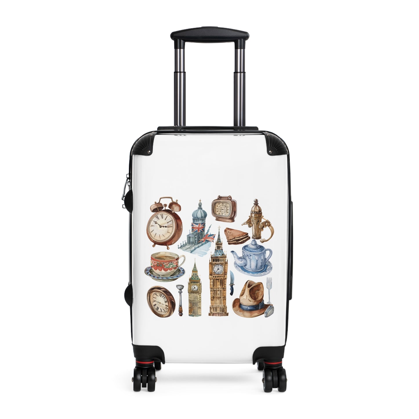 Big Ben Watercolor Splash Suitcase
