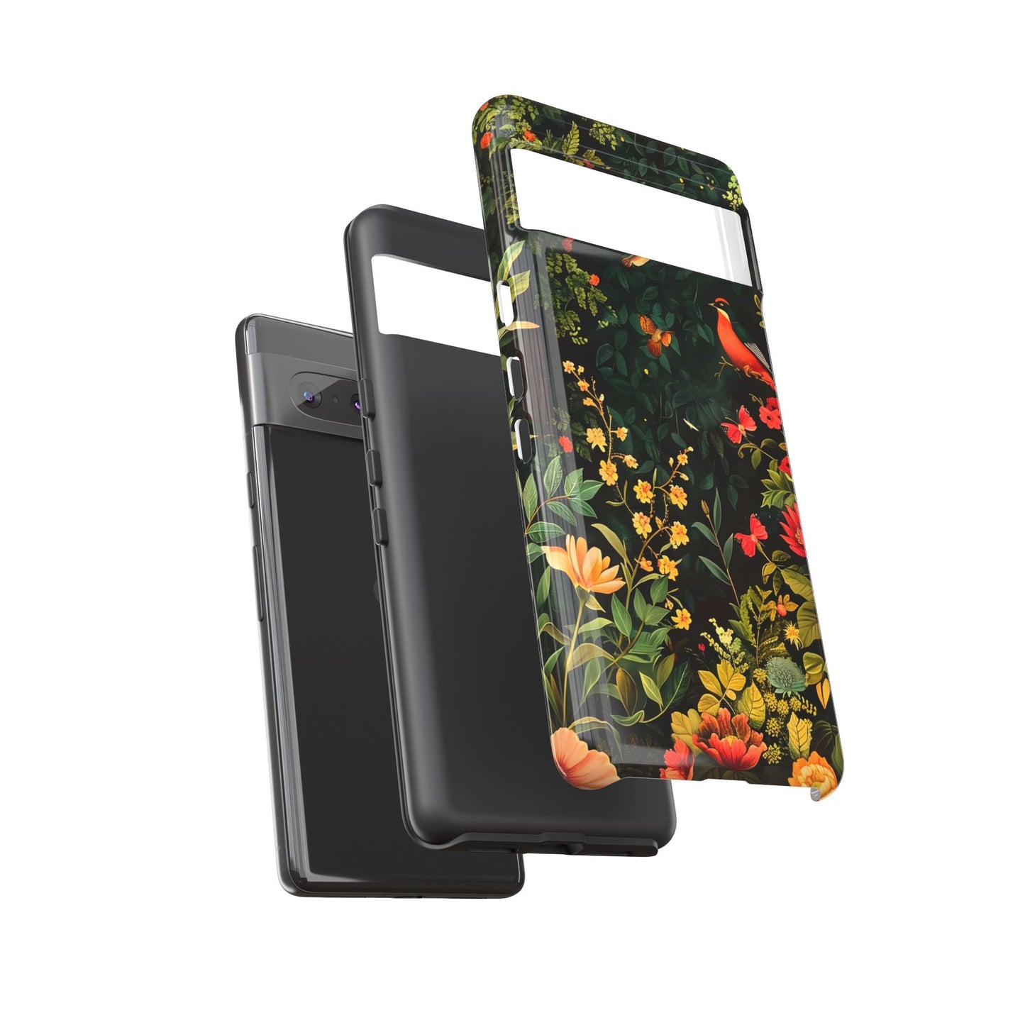 Floral Tough Phone Case, Nature-Inspired Design, Ideal for Garden Lovers, Gift for Birthdays, Christmas, Eco-Friendly Accessory
