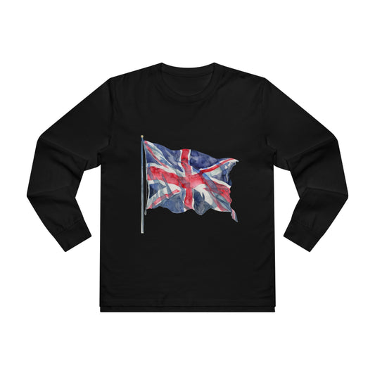 Men’s Base Longsleeve Tee - British Flag - Iconic Union Jack Design