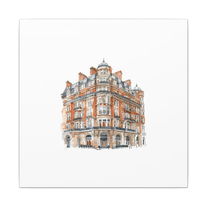 Artistic Matte Canvas Print of Historic Building, Wall Art Decor, Home Interior, Unique Gift, Fine Art, Architecture Lover, Urban Design
