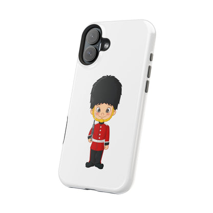 Cute Cartoon Soldier Magnetic Tough Case, Kid's Phone Cover, Fun Gift for Children, Birthday Present, Youth Accessories, Durable Protection