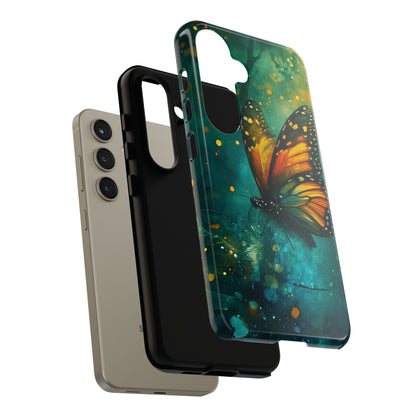 Colorful Butterfly Phone Case, Tough Cases for iPhone and Samsung, Cute Tech Accessories, Nature Lovers Gift, Vibrant Floral Design