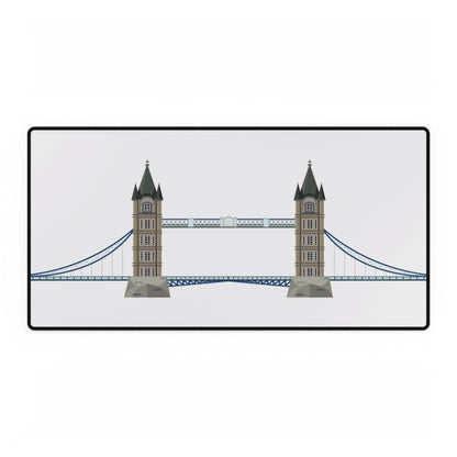 London Bridge Desk Mat - Stylish Office Decor, Gaming Mat, and Workstation Accessory, Perfect Gift for Professionals and Students