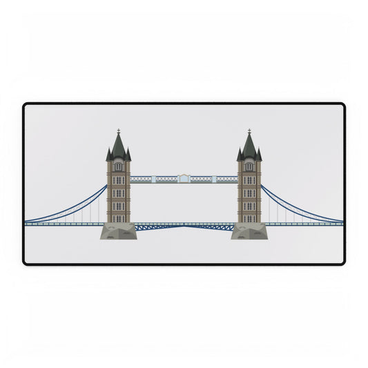 London Bridge Desk Mat - Stylish Office Decor, Gaming Mat, and Workstation Accessory, Perfect Gift for Professionals and Students