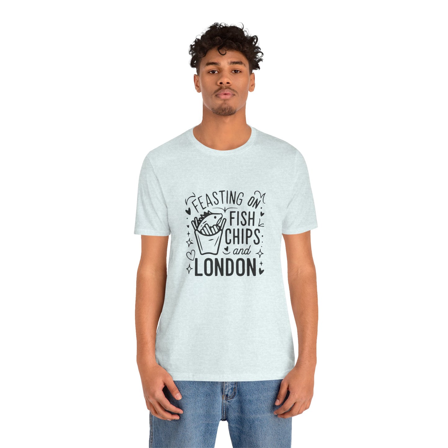 Unisex Jersey Short Sleeve Tee - British Classic: Fish & Chips in London