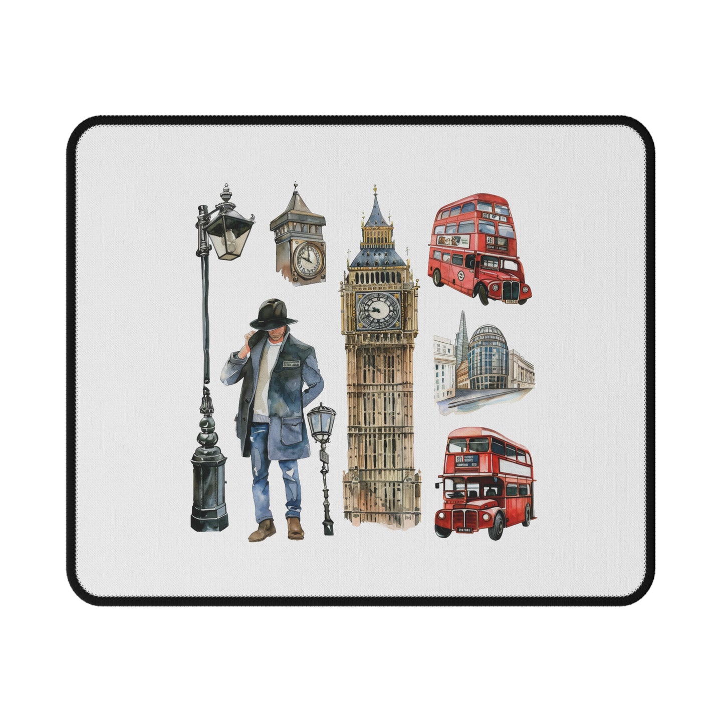 London Vibes Non-Slip Gaming Mouse Pad | Perfect Gift for Gamers, Home Office Decor, Desk Accessories, Unique Gamer Gear, Travel Enthusiast