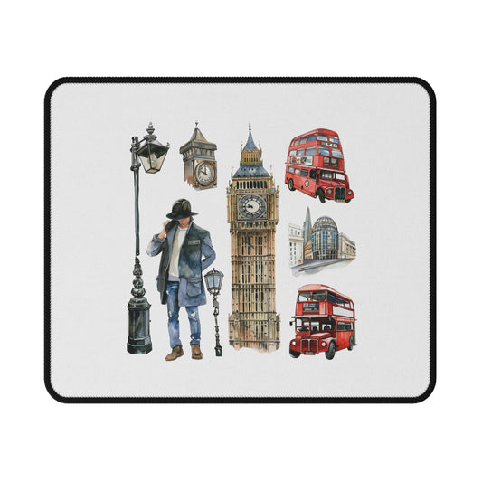 London Vibes Non-Slip Gaming Mouse Pad | Perfect Gift for Gamers, Home Office Decor, Desk Accessories, Unique Gamer Gear, Travel Enthusiast
