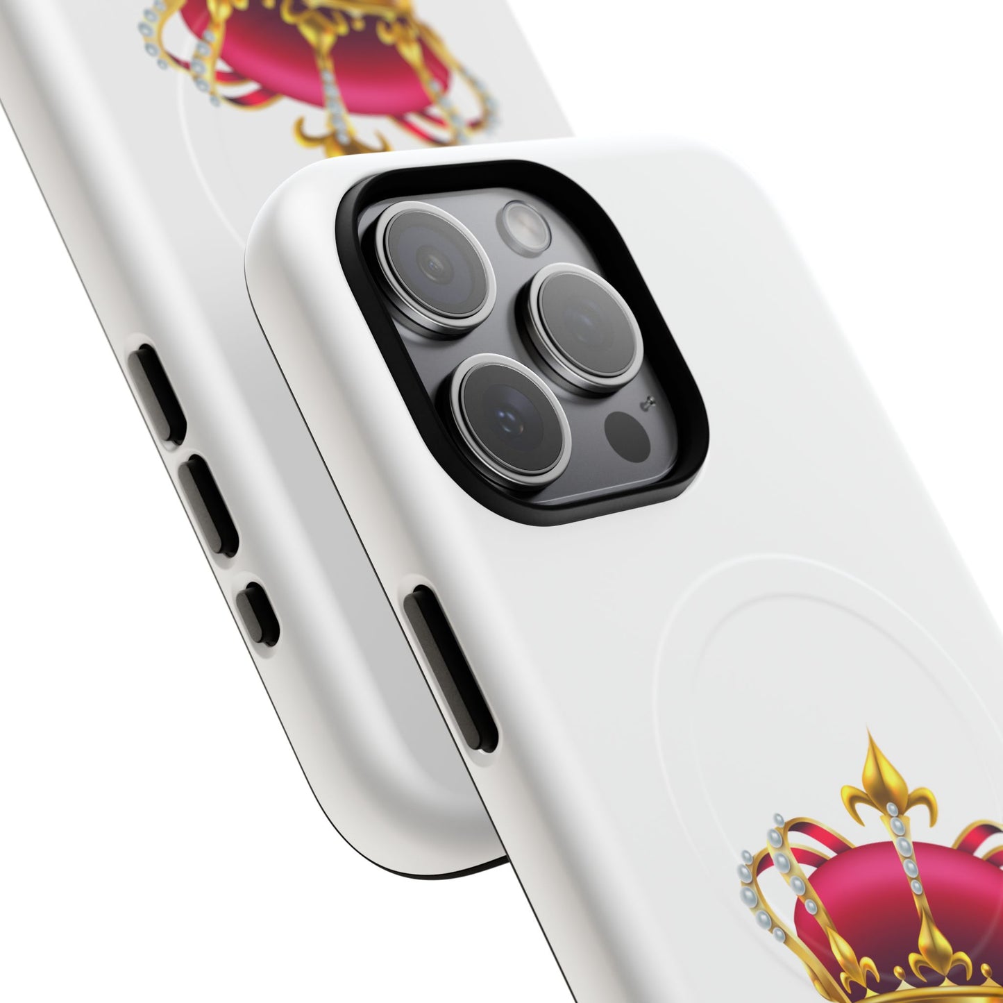 Crown Magnetic Phone Case - Royal Design, Tough Protection, Unique Gift, Elegant Phone Cover, Stylish Tech Accessory