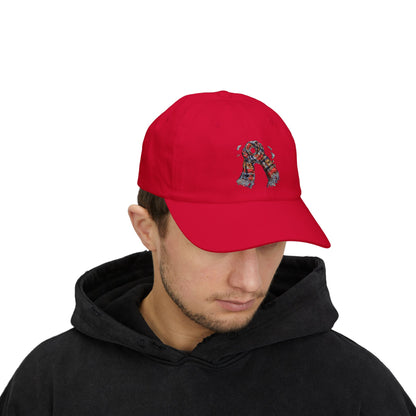 Classic Knitted Scarf Dad Cap | Casual Summer Hat, Unisex Baseball Cap, Gift for Dad, Outdoor Accessory, Dad Apparel