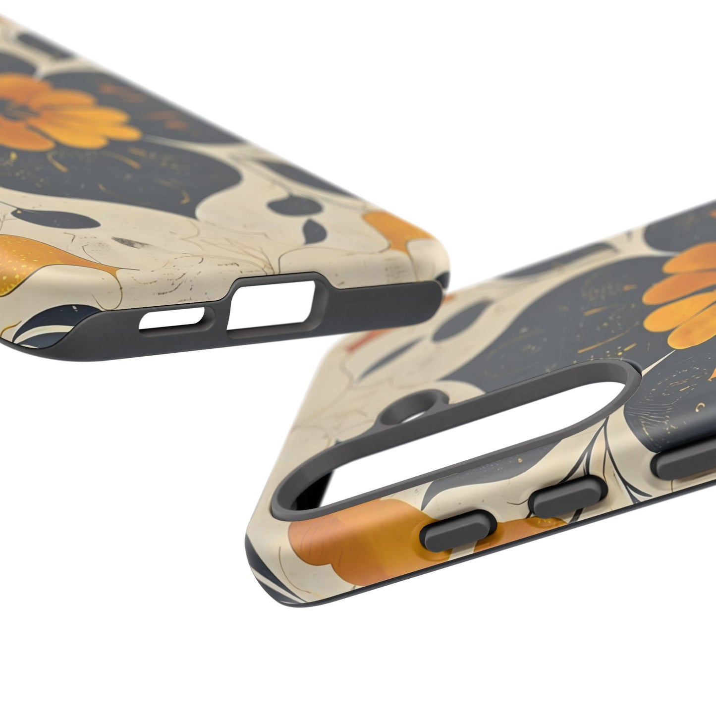Floral Phone Case - Tough Cases, Botanical iPhone Cover, Vintage Flower Design, Durable Smartphone Protection, Unique Gift Idea