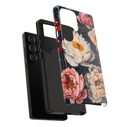 Floral Phone Case, Tough Phone Cover, Flower Design, Unique Gift for Her, Trendy Accessory, Spring Decor