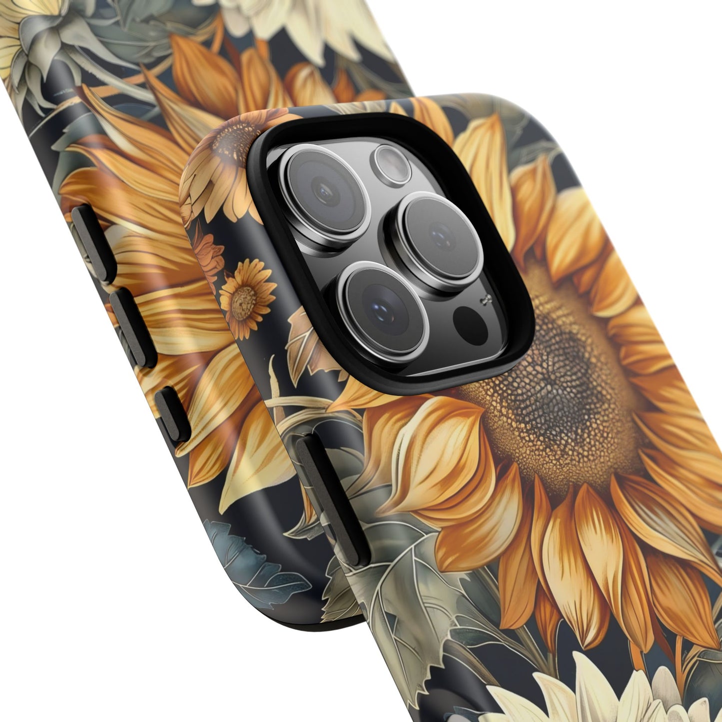 Floral Phone Case for Tough Cases, Sunflower Design, Nature Lover Gift, Birthday Present, Eco-Friendly Accessories, Summer Vibes