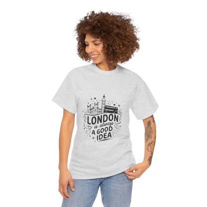 Unisex Heavy Cotton Tee - London is always a good idea