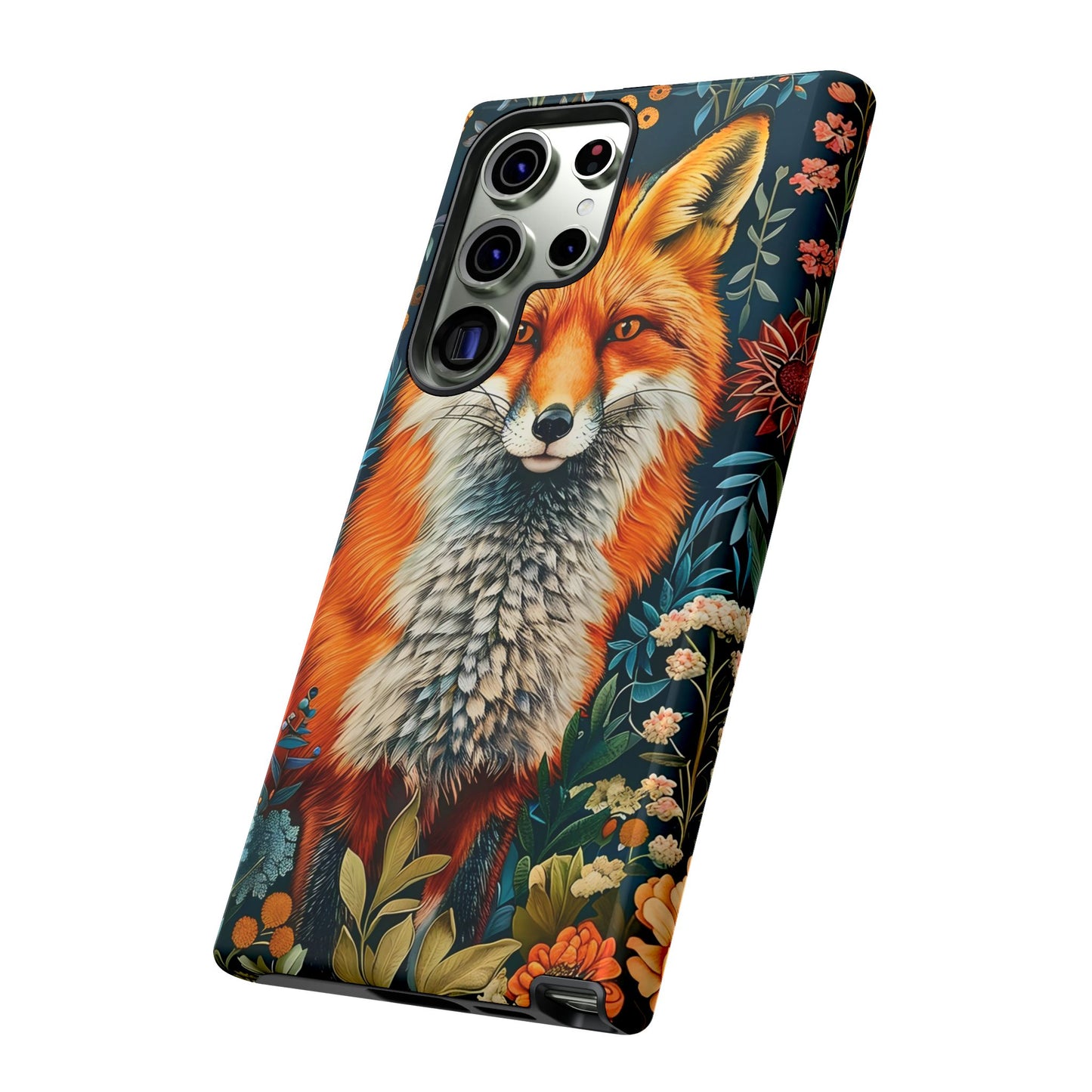 Vibrant Fox Phone Case, Tough Phone Cover, Unique Wildlife Accessory, Gift for Animal Lovers, Nature-Inspired Design
