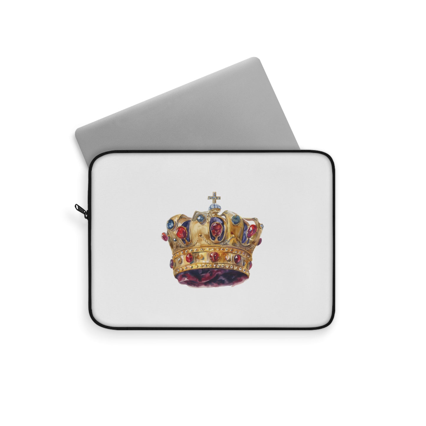 Royal Crown Laptop Sleeve, Queen Laptop Case, King Laptop Bag, Elegant Computer Sleeve, Gift for Her, Tech Accessory