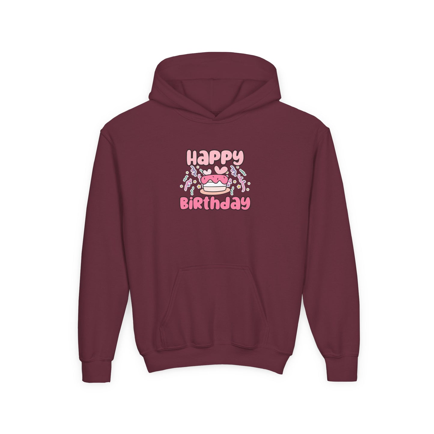 Happy Birthday Youth Hoodie for Celebration