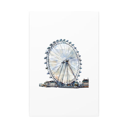 London Eye Canvas Print, Wall Art Decor, Travel Gift, Home Decoration, Unique Art Piece