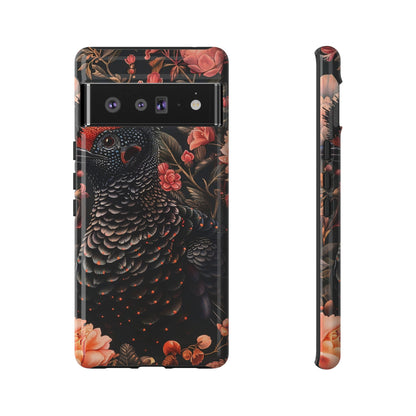 Tough Cases: Floral Design Phone Case, Stylish Protection for Your Phone, Unique Gift for Bird Lovers, Vibrant Floral Art, [...]