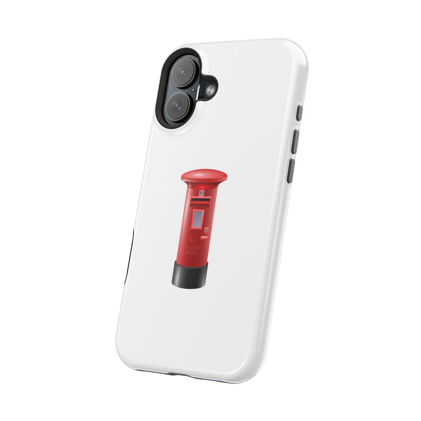 Red Post Box Magnetic Tough Case, Phone Case for Mail Lovers, Unique Gift for Stationery Enthusiasts, Postal Theme iPhone Cover, Fun Gadget