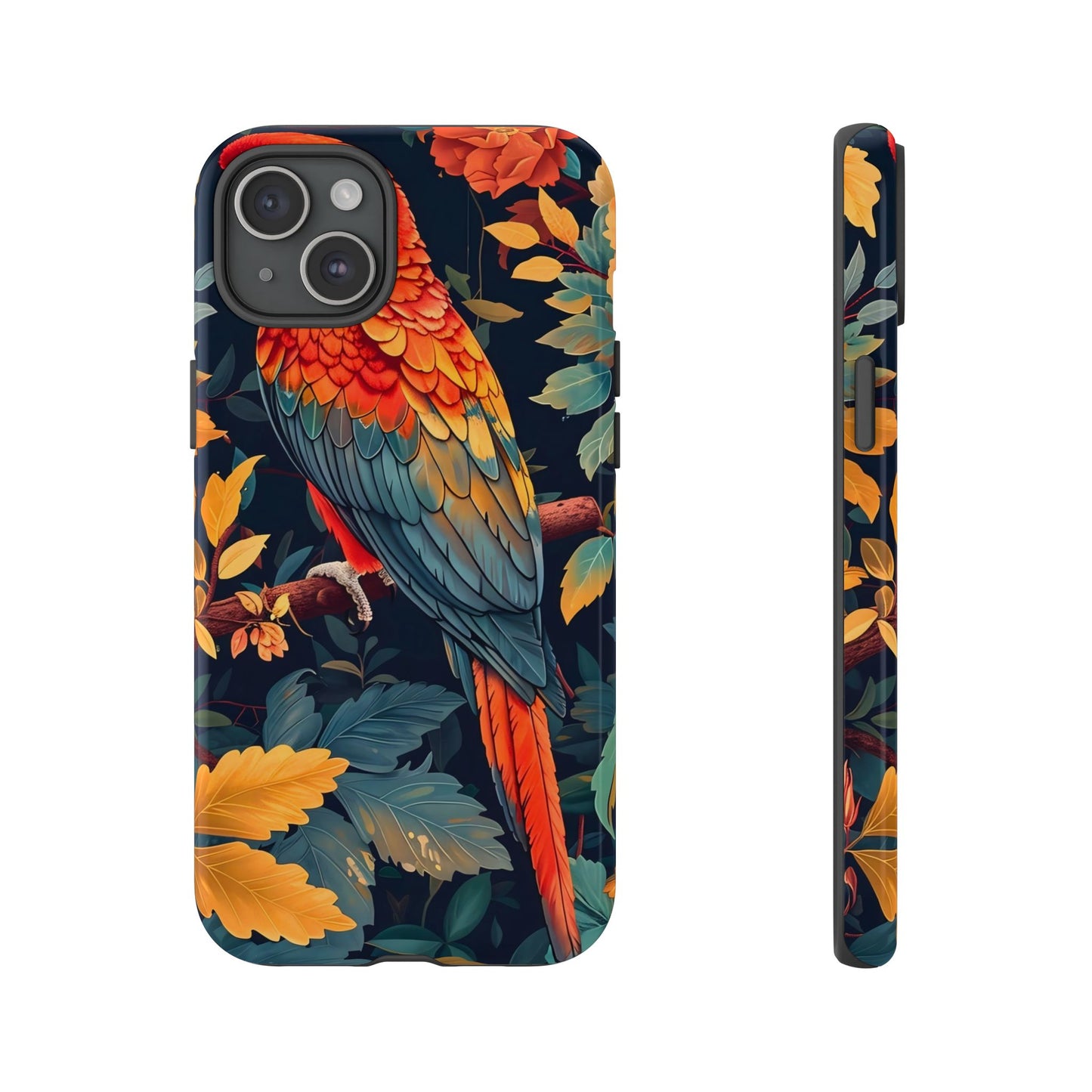 Vibrant Parrot Phone Case - Tough, Stylish, Nature-Inspired, Tropical, Wildlife, Perfect Gift, Summer Vibes