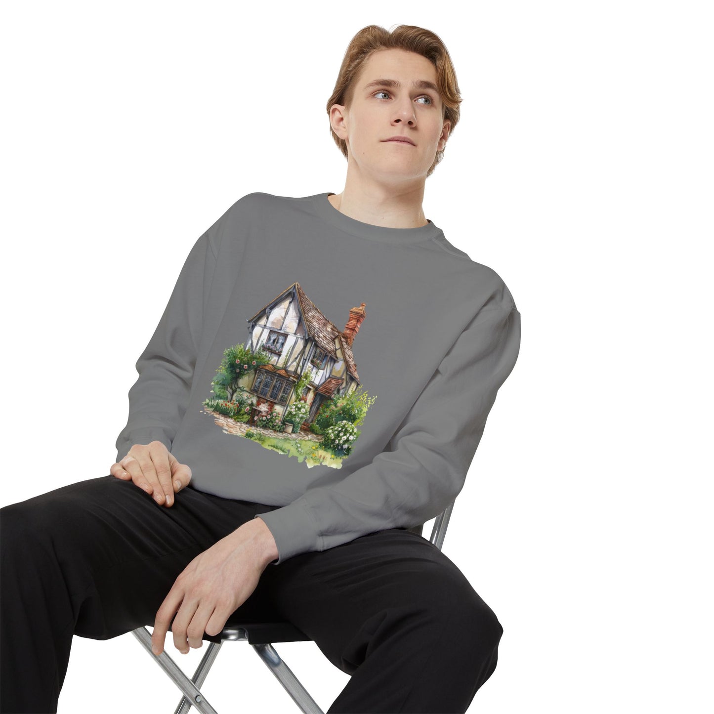 Unisex Garment-Dyed Sweatshirt - British Historic House