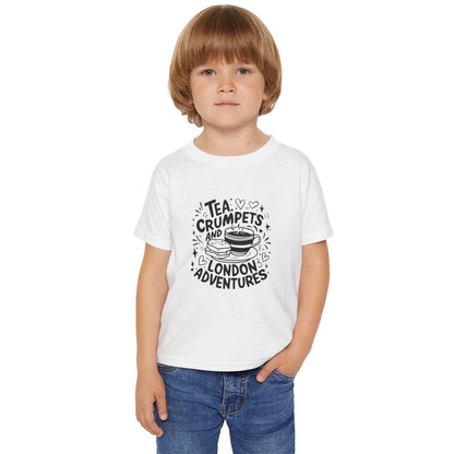 Toddler T-Shirt - Tea crumpets and London adventures