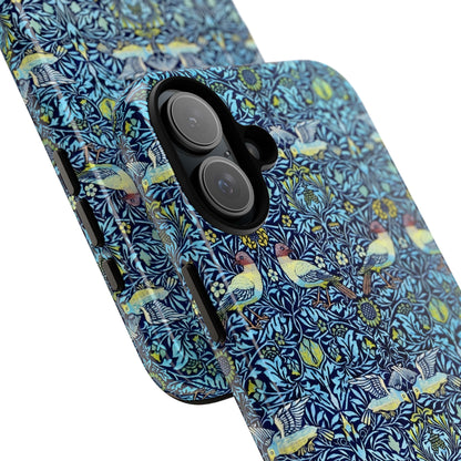 Bird and Floral Pattern Phone Case, Tough Cases, Gift for Nature Lovers, Eco-friendly, Custom Phone Accessories, All-Occasion