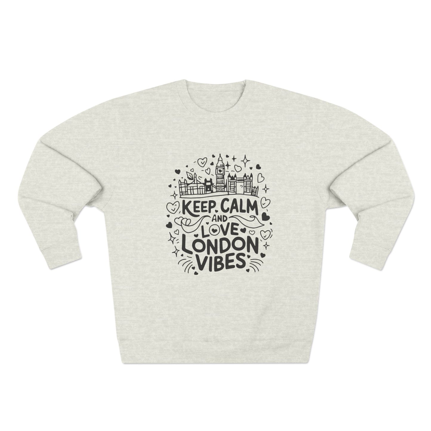 Unisex Crewneck Sweatshirt - Keep Calm and Love London Vibes