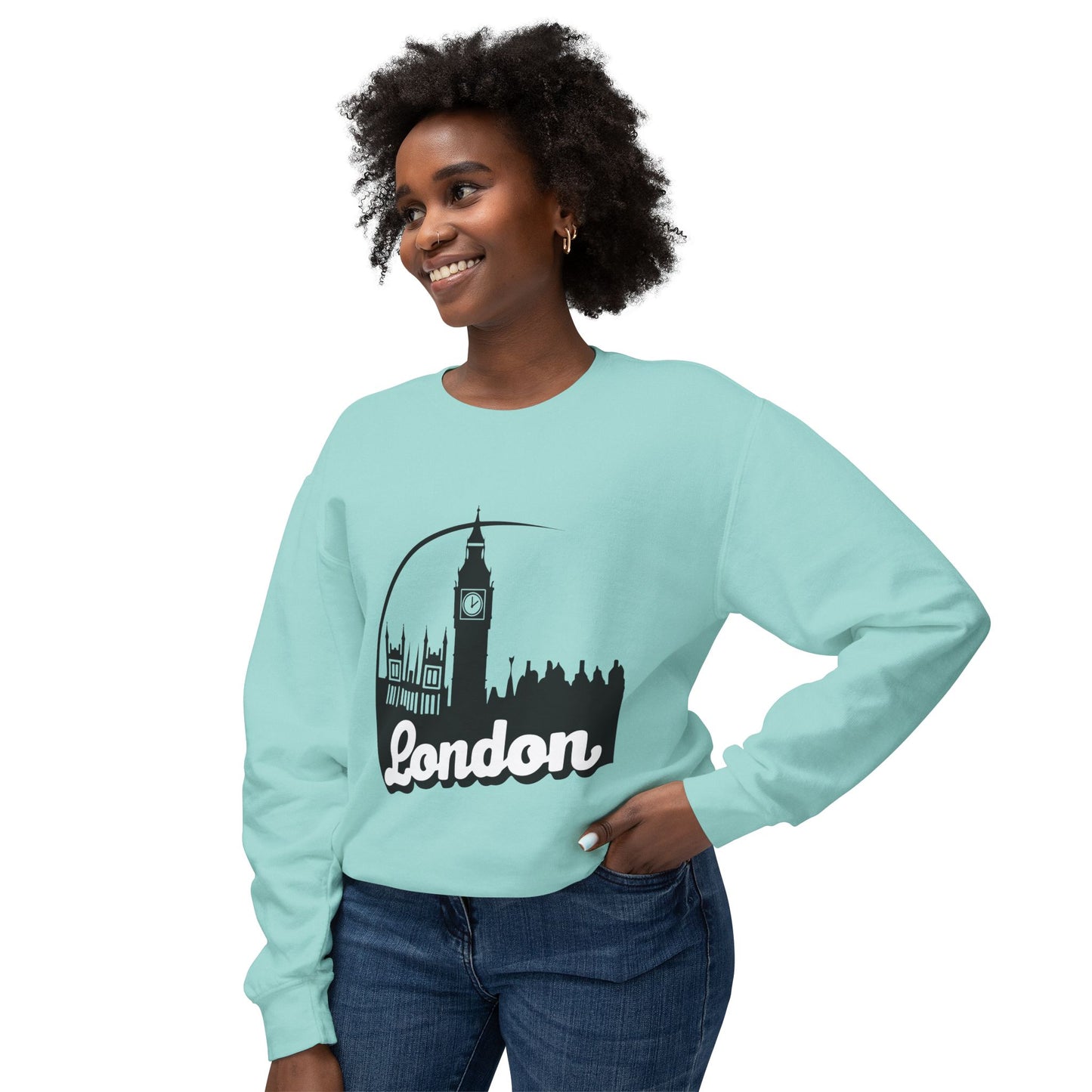 Unisex Lightweight Crewneck Sweatshirt - Lovely London