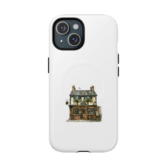 Magnetic Phone Cases with Vintage House Design, Tough iPhone Cover, Unique Phone Accessory, Gift for Home Lovers, Rustic Decor Case