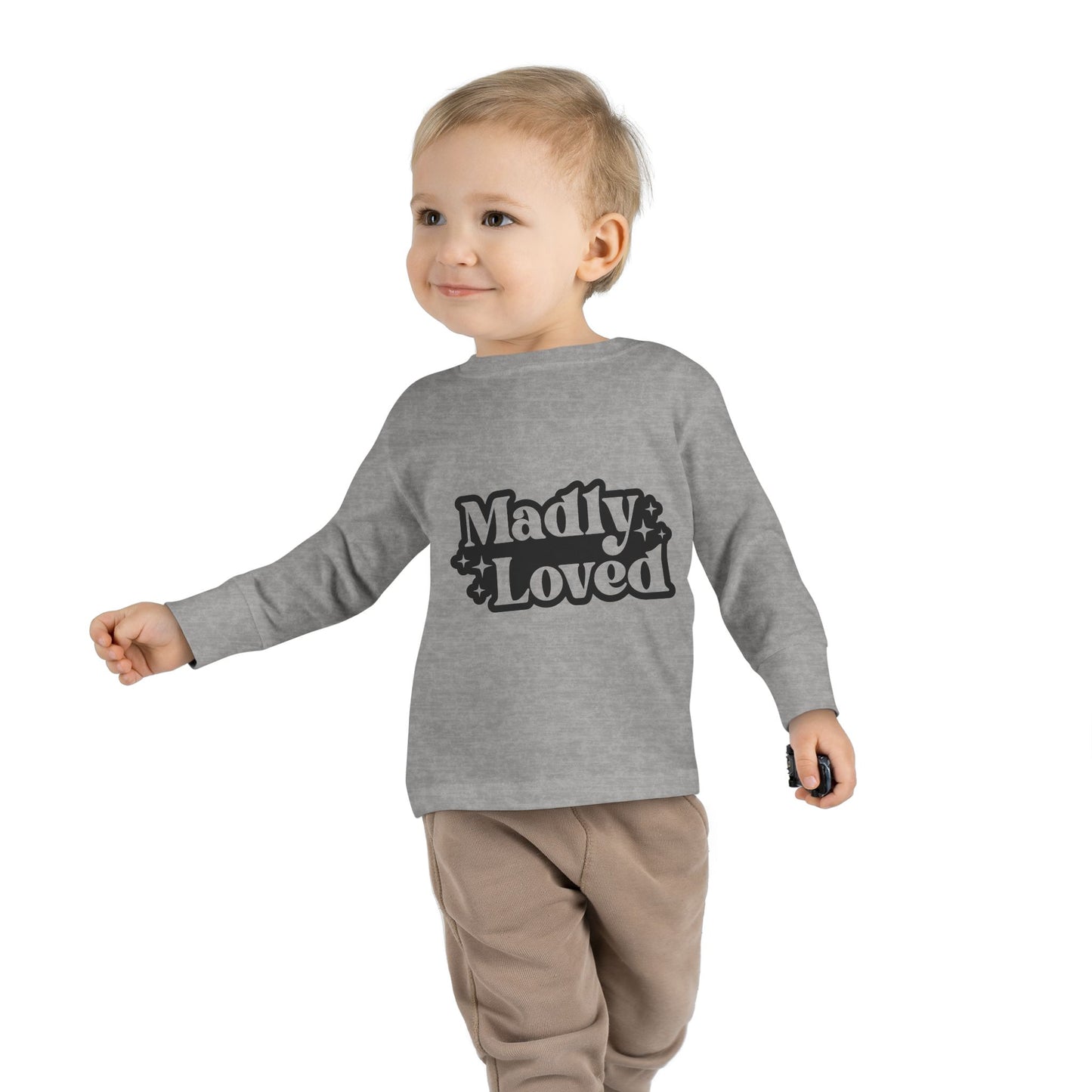 Madly Loved Toddler Long Sleeve Tee - Cute Kids Apparel for Everyday Comfort