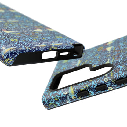 Bird and Floral Pattern Phone Case, Tough Cases, Gift for Nature Lovers, Eco-friendly, Custom Phone Accessories, All-Occasion