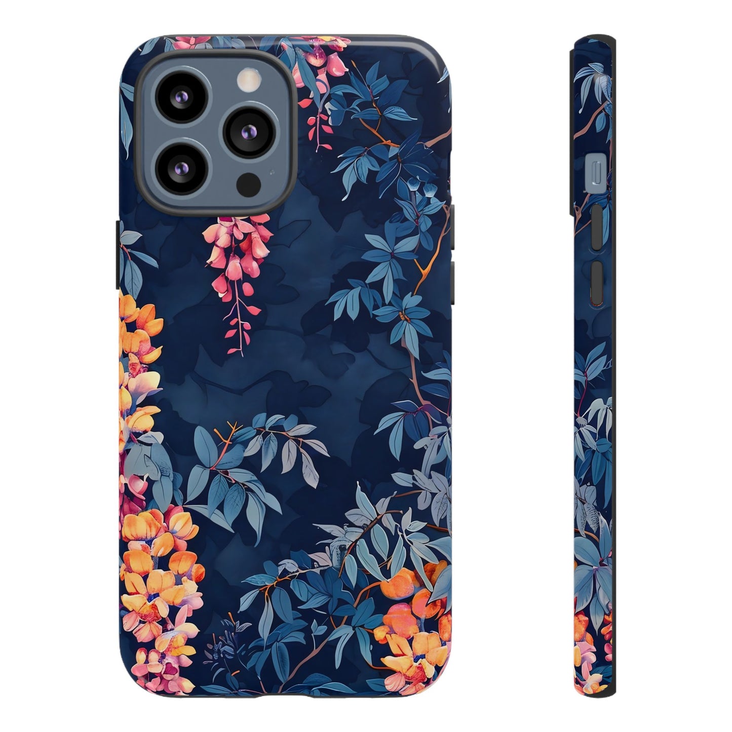 Floral iPhone Case, Tough Phone Cover, Gift for Her, Nature Lover Accessory, Spring Decor, Unique Floral Design