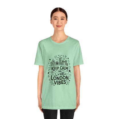 Unisex Jersey Short Sleeve Tee - Keep Calm and love London Vibes