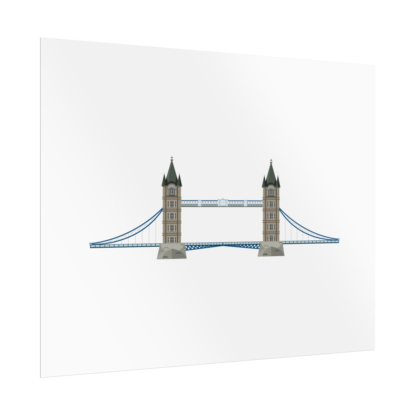 Tower Bridge Rolled Poster, London City Decor, Wall Art, Gift for Travelers, Home Aesthetic, UK Wall Art