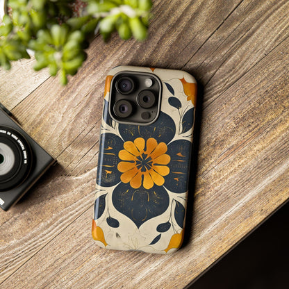 Floral Phone Case - Tough Cases, Botanical iPhone Cover, Vintage Flower Design, Durable Smartphone Protection, Unique Gift Idea