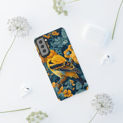 Colorful Bird Phone Case, Tough Phone Cover, Floral Phone Accessories, Nature Lover Gift, Unique Smartphone Case, Birthday Present