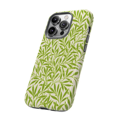 Green Leaf iPhone Case, Tough Cases, Botanical Phone Protection, Eco-Friendly Cover, Nature Lover Gift, Trendy Cell Phone Accessory