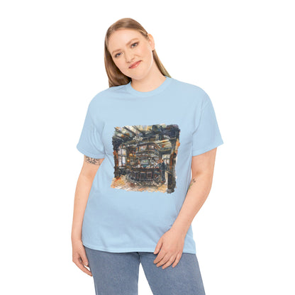 The Heart of British Culture and Iconic Landmarks Aesthetic Unisex Heavy Cotton T-Shirt