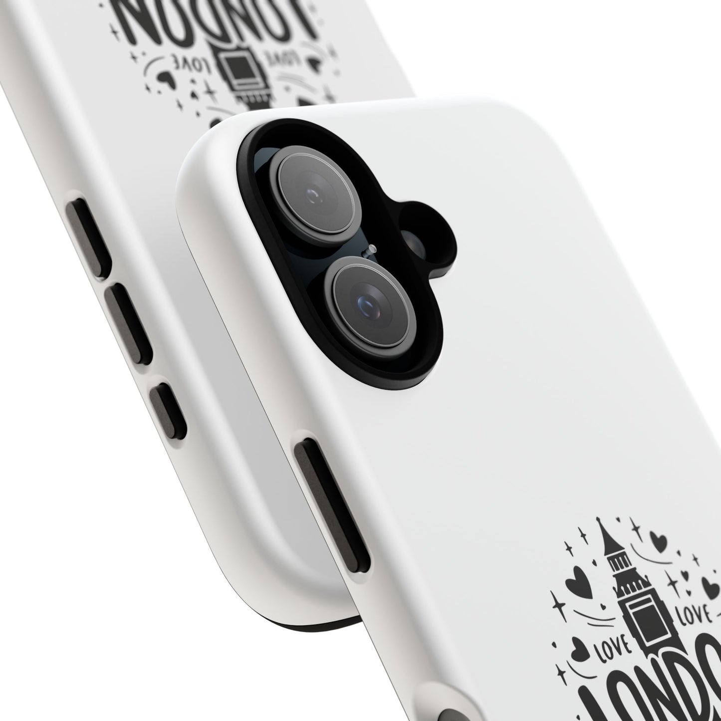 London Love iPhone Case | Tough Cases, London Theme, Gift for Travelers, Unique Phone Accessory, Cute Tech Gifts