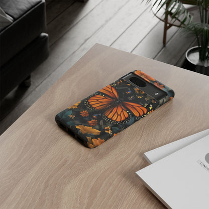 Monarch Butterfly Phone Case, Tough Cases, Nature Lover Gift, Floral Mobile Cover, Eco-Friendly Phone Accessory, Butterfly Design