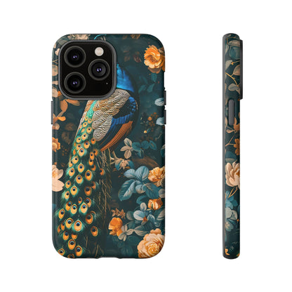 Peacock Phone Case - Elegant Floral Design, Tough Case for Protection, Unique Gift for Nature Lovers, Stylish Accessory, Eco-Friendly