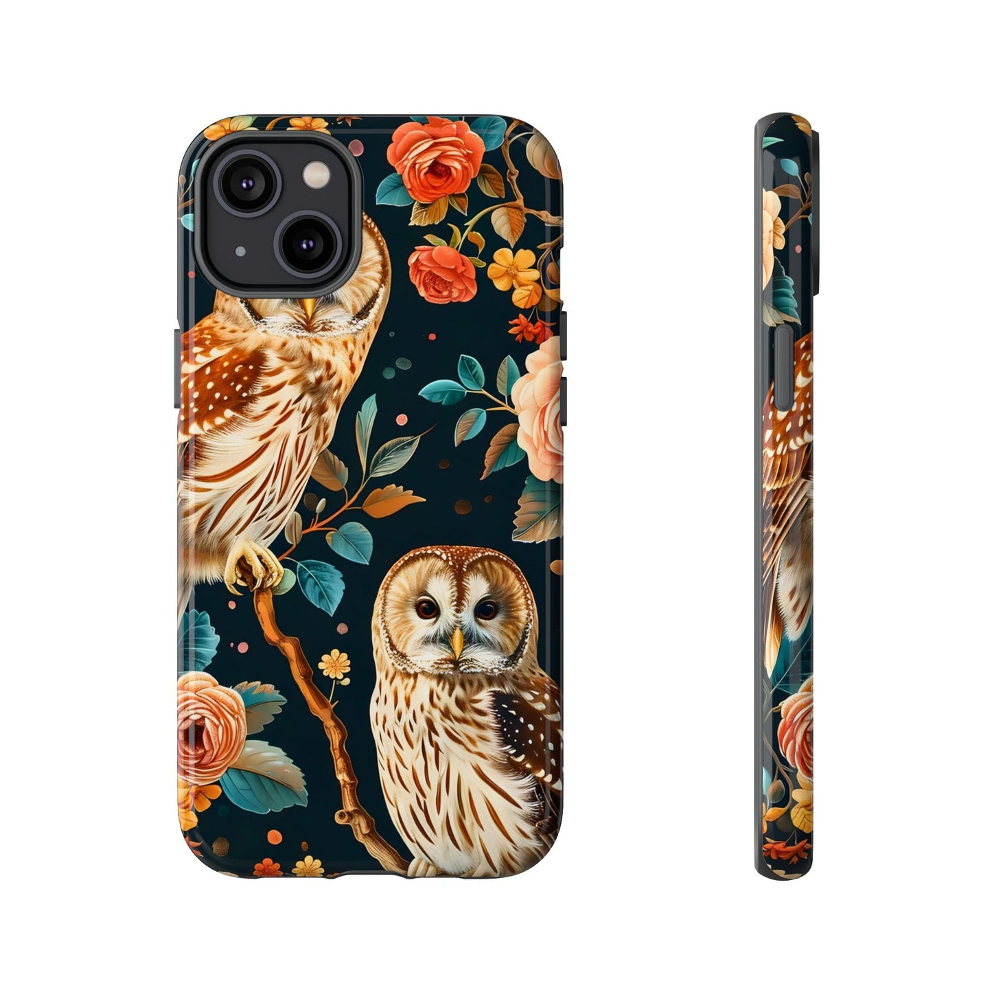 Owl Phone Case with Floral Design, Tough Phone Cover for Nature Lovers, Gift for Bird Enthusiasts, Stylish Protection for Smartphones, [...]