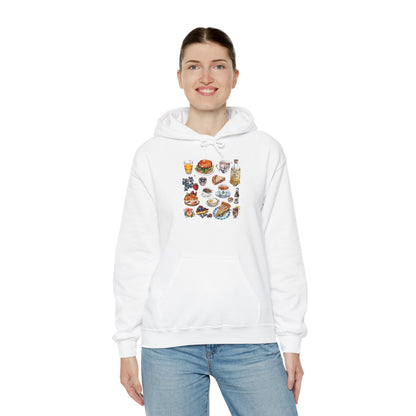 Unisex Heavy Blend™ Hooded Sweatshirt - Nostalgic England - Vintage Symbols & Icons