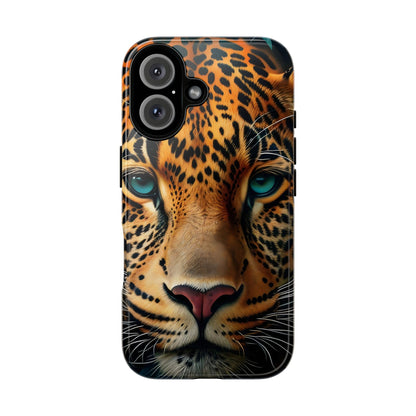 Leopard Print Phone Case, Tough Cases for Animal Lovers, Unique Phone Cover Gift, Stylish Tech Accessory, Wild Animal Art