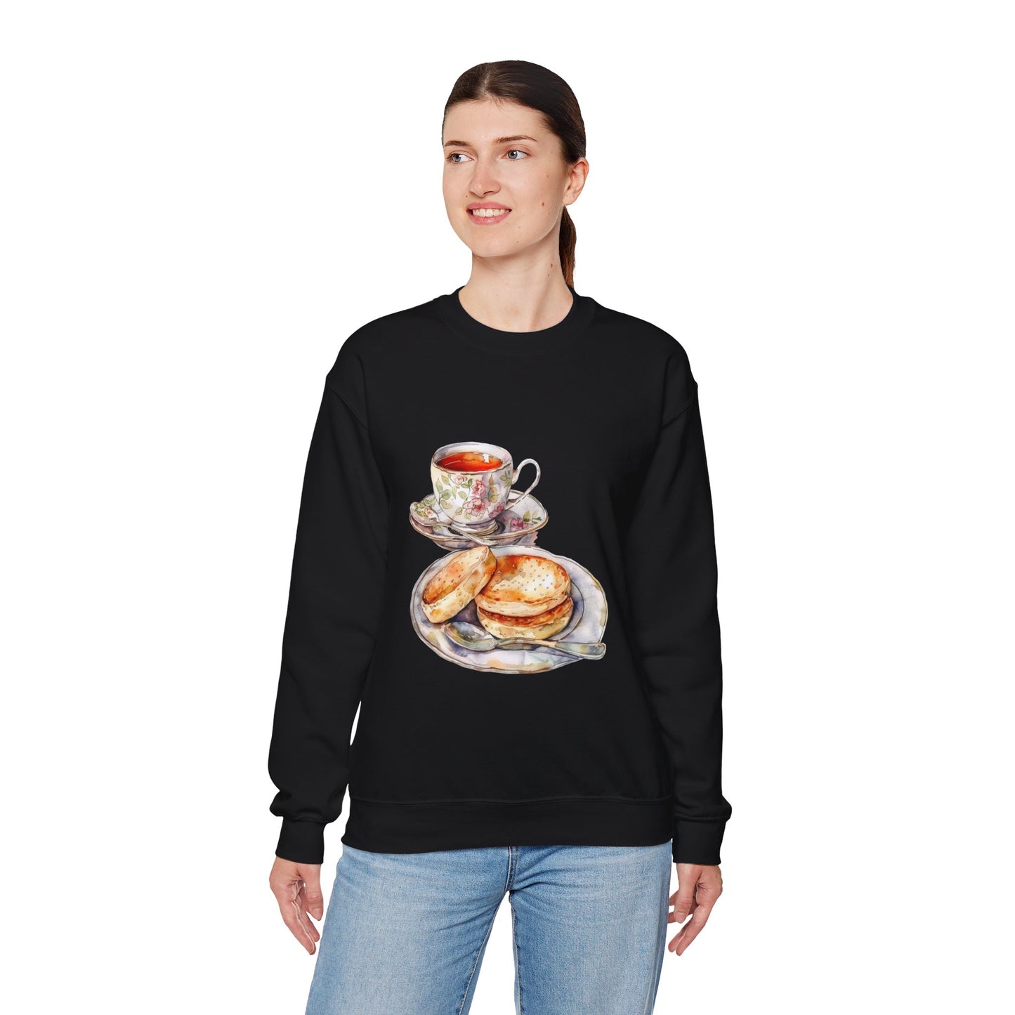 Unisex Heavy Blend™ Crewneck Sweatshirt - From Pies to Puddings - Classic British Dishes