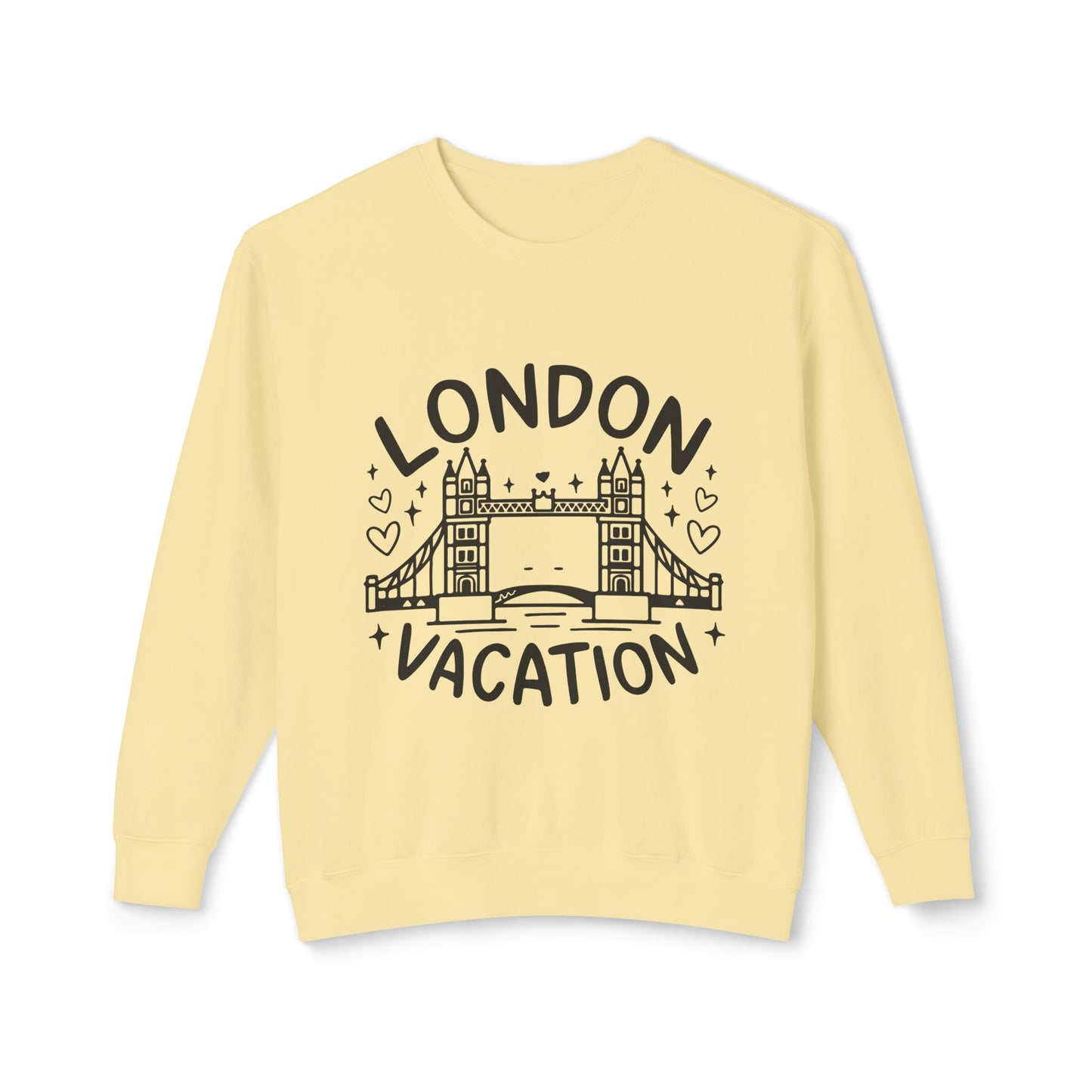 Unisex Lightweight Crewneck Sweatshirt - London's Vacation