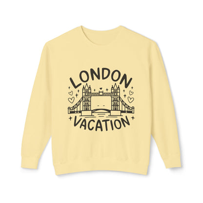 Unisex Lightweight Crewneck Sweatshirt - London's Vacation