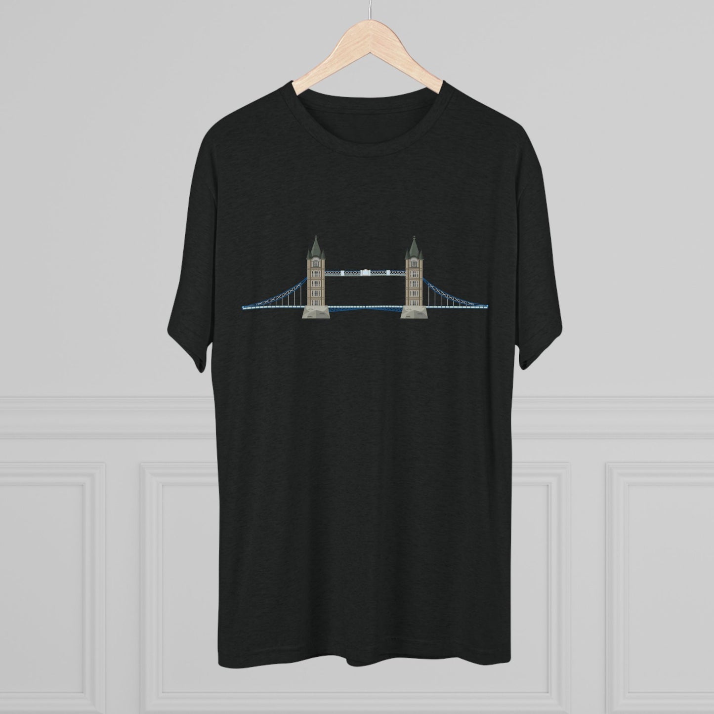 Tower Bridge - Iconic London Trendy Unisex Tri-Blend Crew Tee